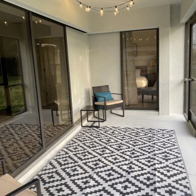 Custom Home Patio after